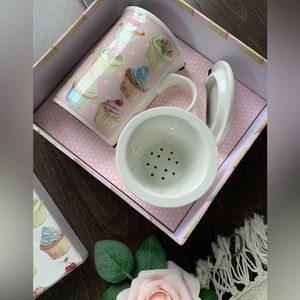 Brivogue Summer River cupcake tea cup set